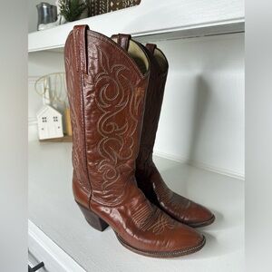 Dan Post Brown Heeled Boots